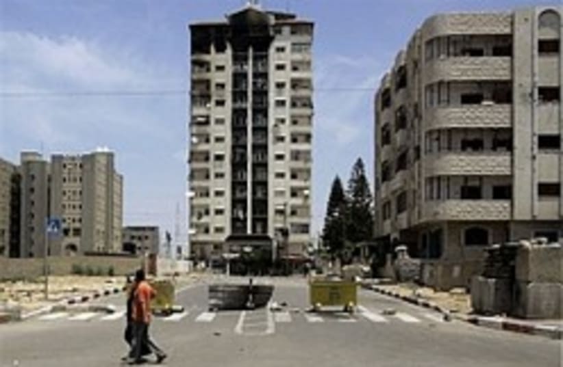 Gaza Bombed building 298 (photo credit: AP)