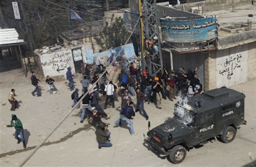 Shuafat riot (photo credit: AP)
