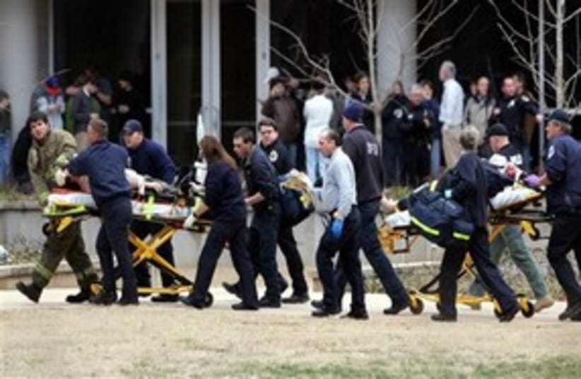US campus shooting (photo credit: Associated Press)