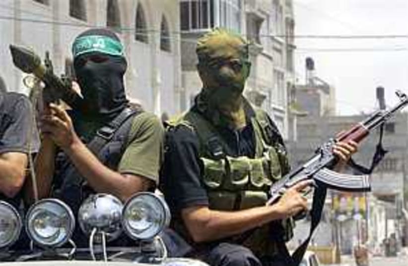 Hamas gunmen 298.8 (photo credit: AP [file])