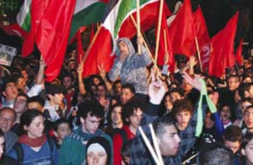 sheikh jarrah protest ariel 311 (photo credit: Ariel Jerozolimski)