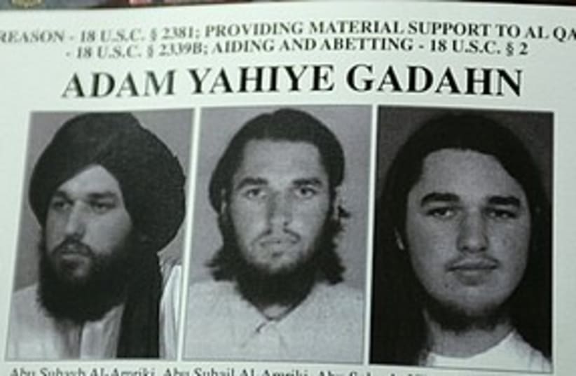 Adam Gadahn wanted Terrorist (photo credit: Associated Press)