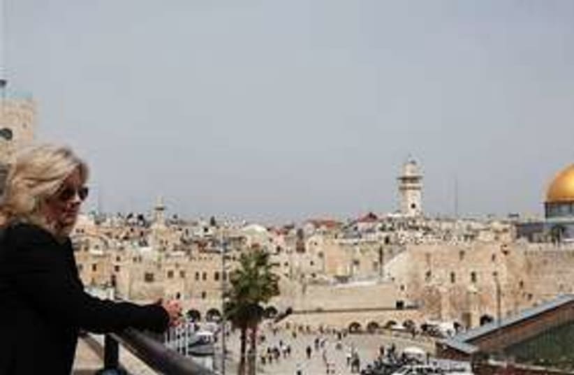 jill biden old city jerusalem 311 (photo credit: AP)