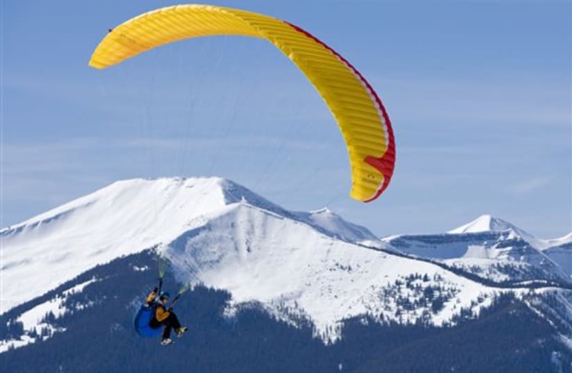 paraglider pilot (photo credit: AP)