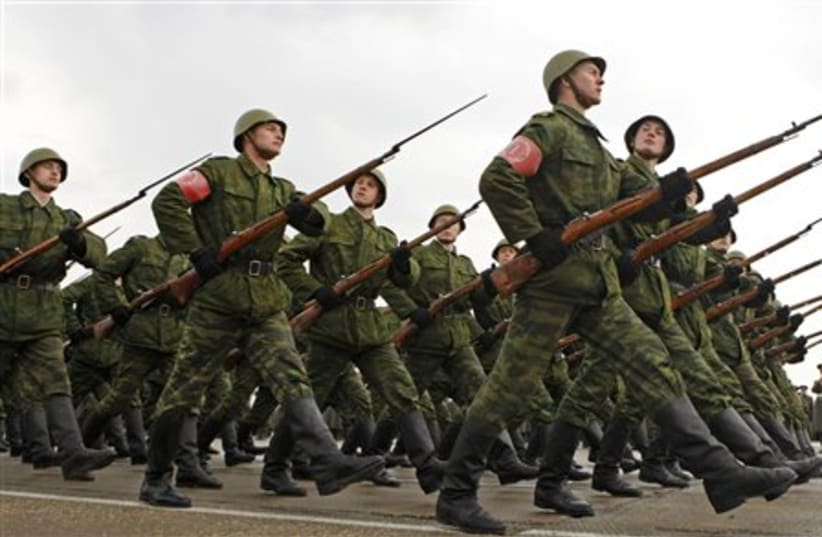 Russian soldiers (photo credit: AP)