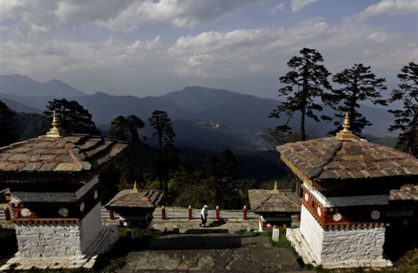 Bhutan Bhuddist shrine (photo credit: AP)