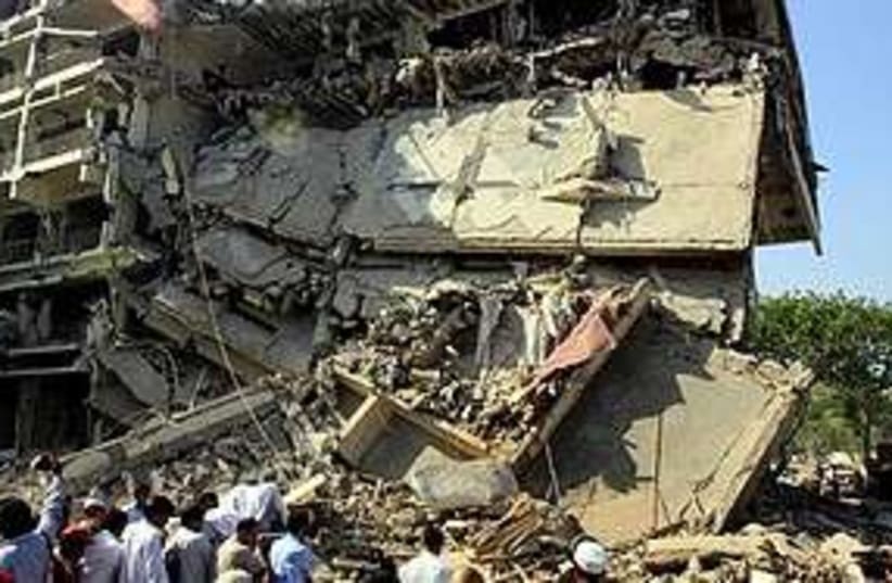 Pakistan bomb rubble  311 (photo credit: Associated Press)