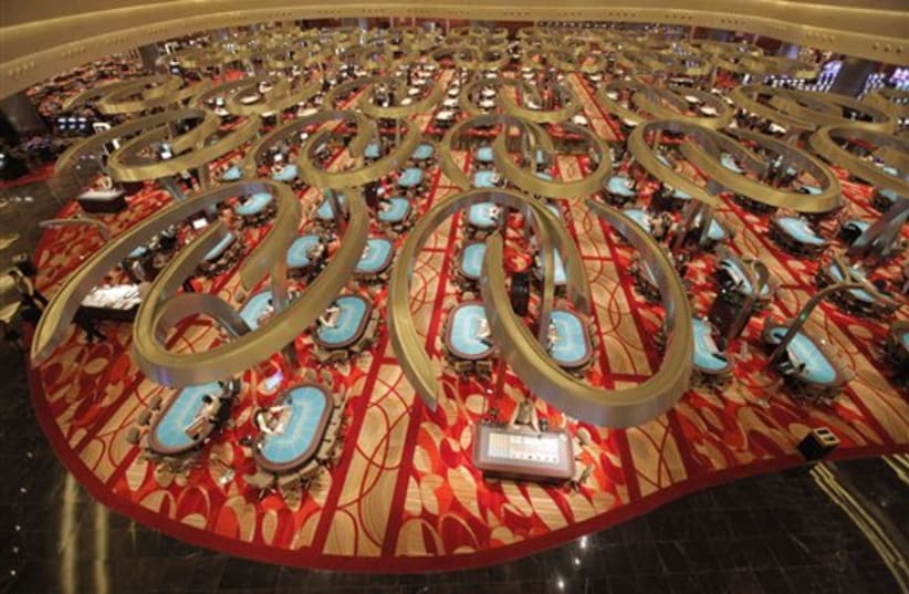 Marina Bay Sands casino (photo credit: AP)