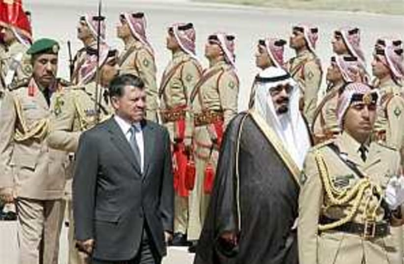 kings saudi jorda 298.88 (photo credit: AP)