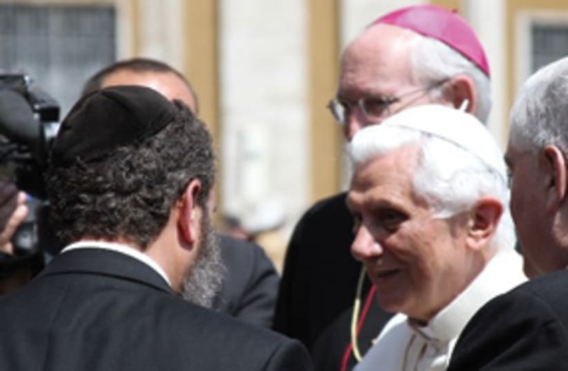 shmuley boteach with pope 311 (photo credit: Courtesy)