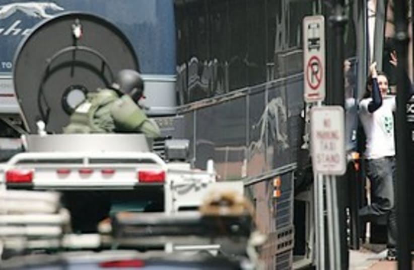 NH bomb scare 311 (photo credit: Associated Press )