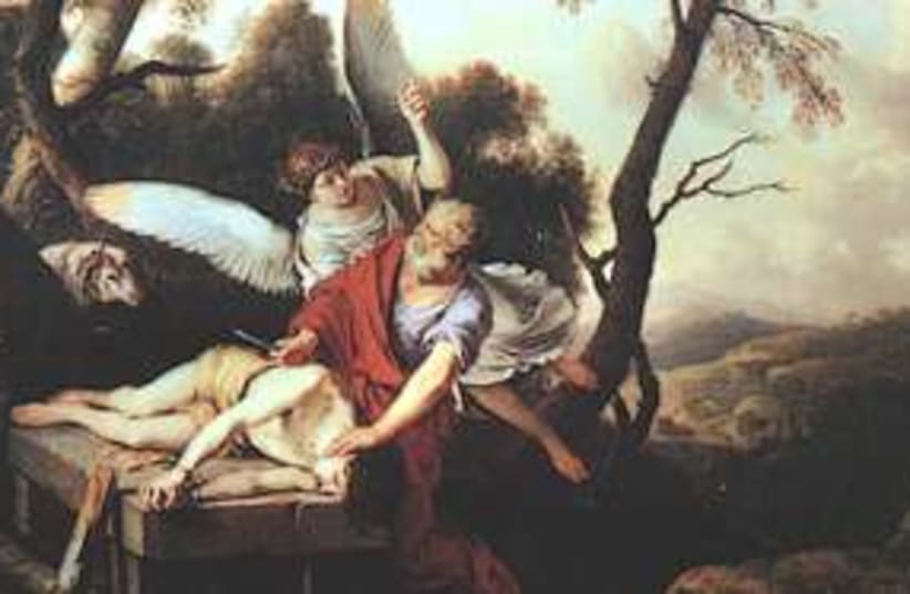 Abraham sacrificing Isaac  311 (photo credit: Laurent de La Hyre)