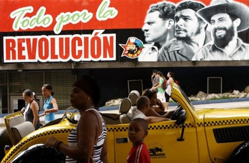 Cuba revolution anniversary (photo credit: AP)