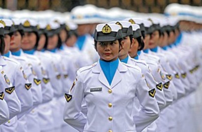 Indonesian sailors (photo credit: Associated Press)