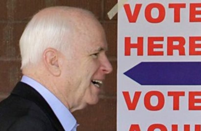 McCain 311 (photo credit: AP Photo/Matt York)