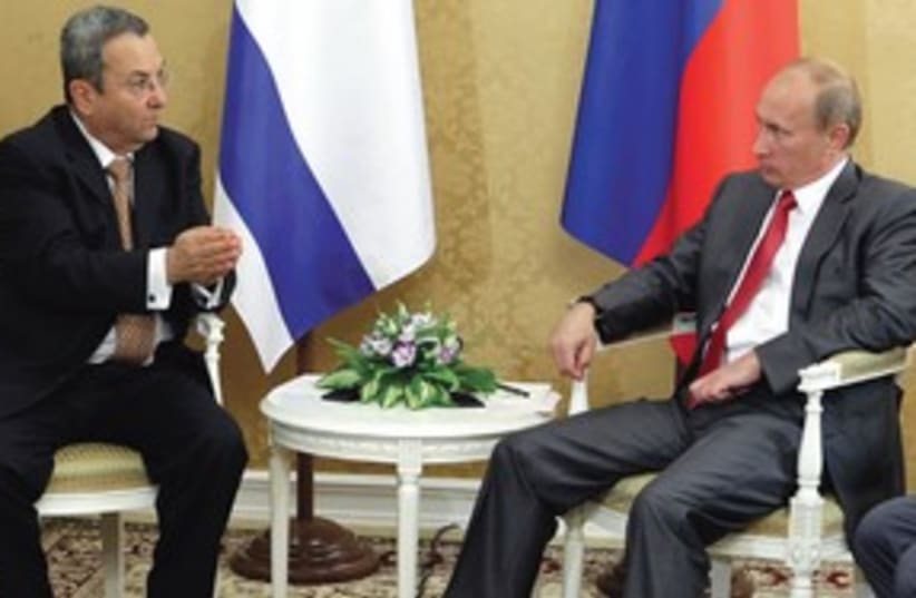 Barak and Putin 311 (photo credit: Associated Press)