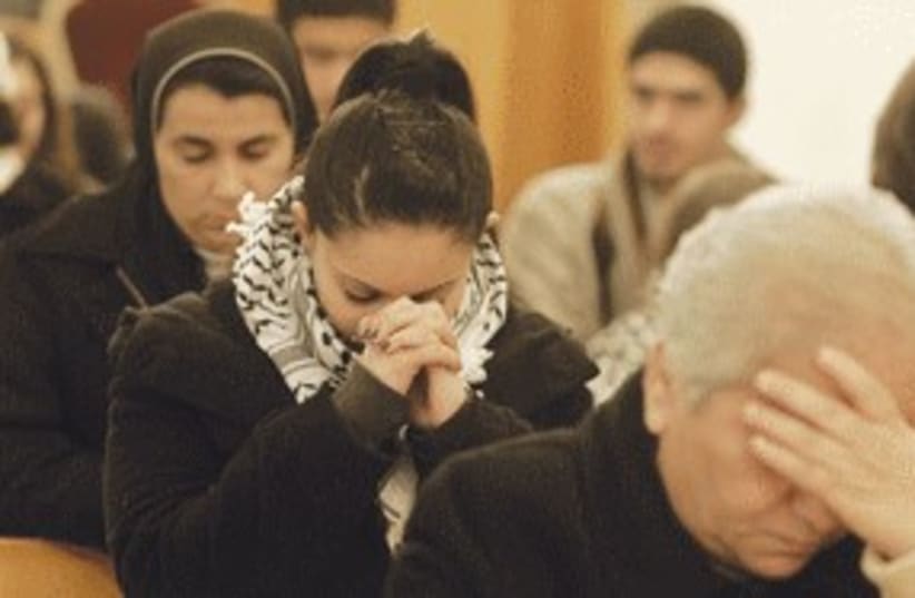 christian palestinian311 (photo credit: ASSOCIATED PRESS)