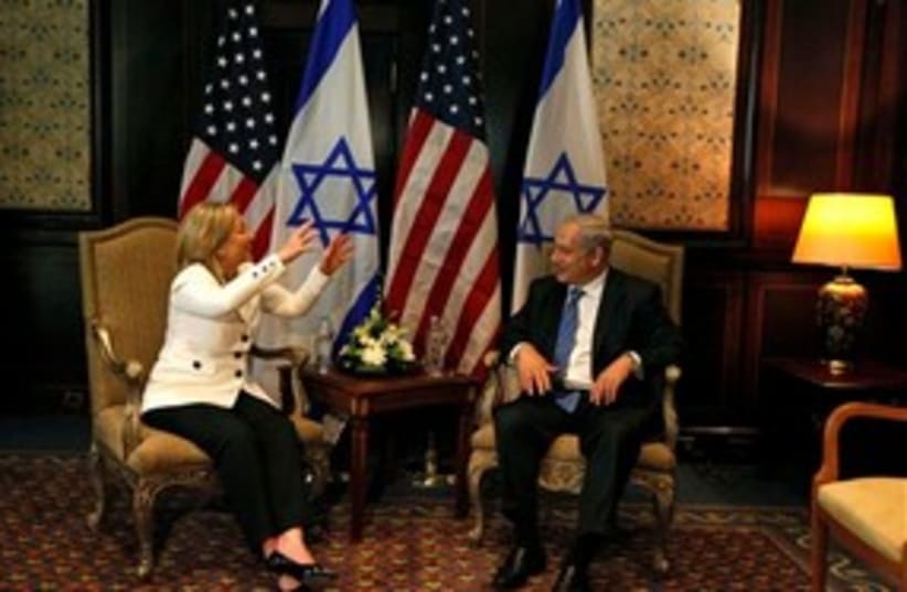 Clinton Netanyahu 311 (photo credit: Associated Press)
