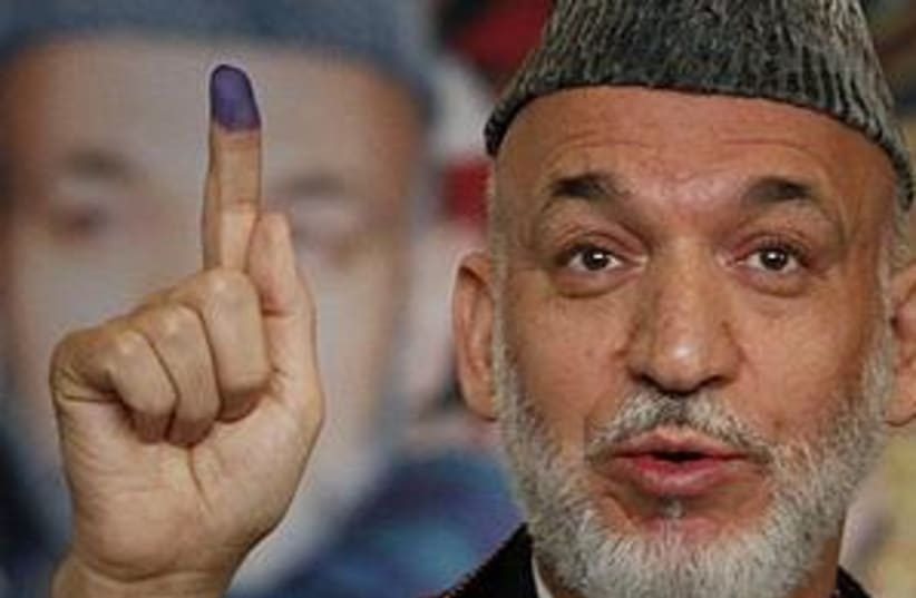 Karzai Election 311 (photo credit: Associated Press)