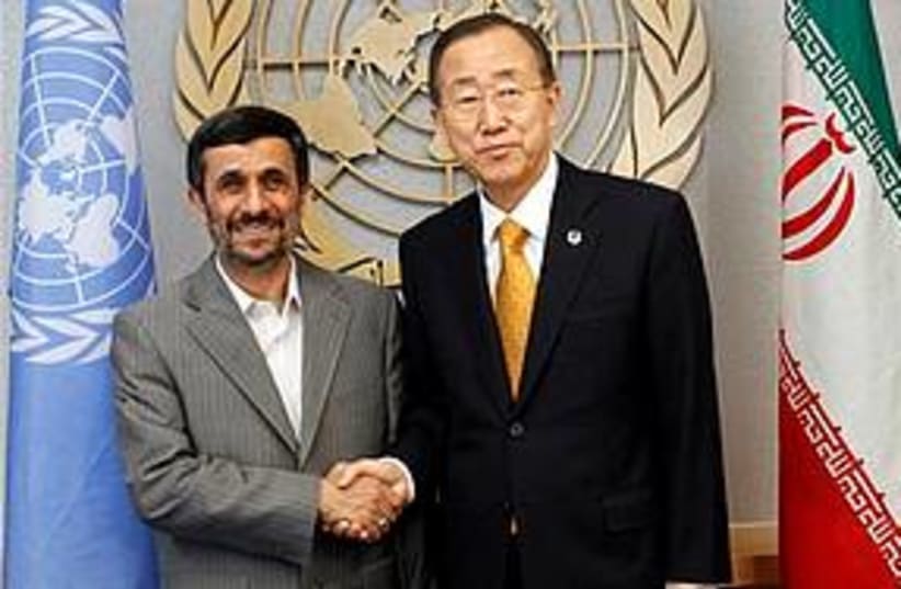 Ahmadinejad UN 311 (photo credit: Associated Press)