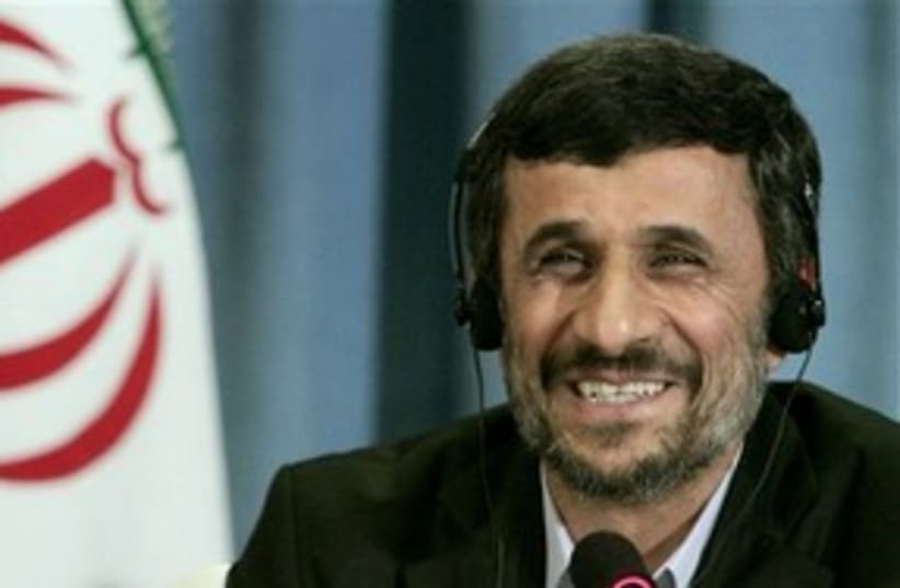 Ahmadinejad NY press conf 311 (photo credit: Associated Press)