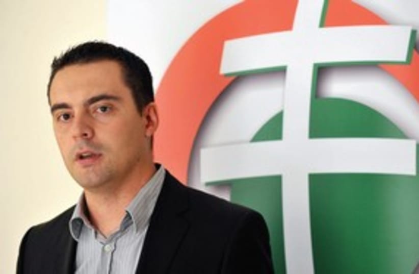 Jobbik party leader Gabor Vona 311 (photo credit: www.kecskemetitv.hu)