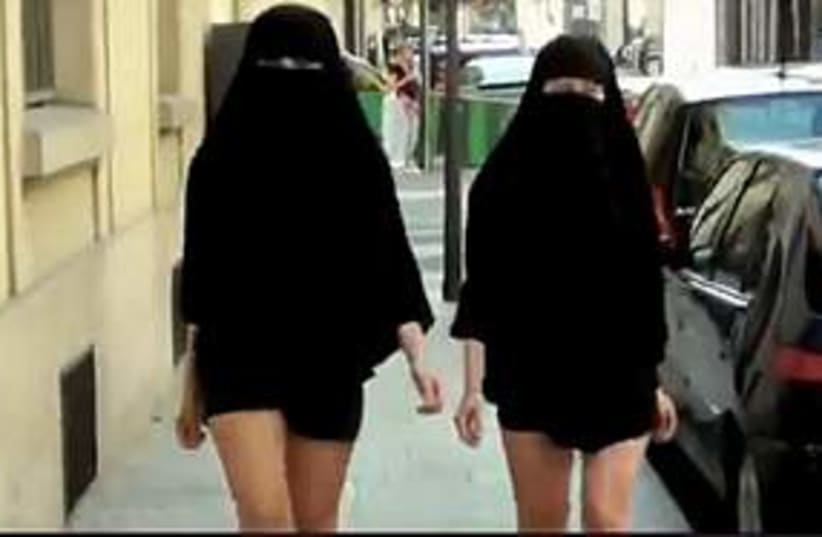 "niqabitches" (photo credit: Screenshot)