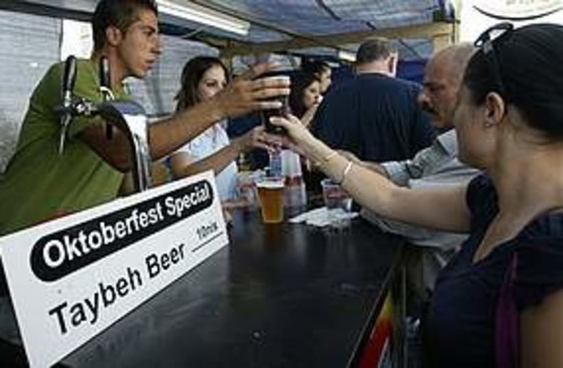 Taybeh beer (photo credit: Associated Press)