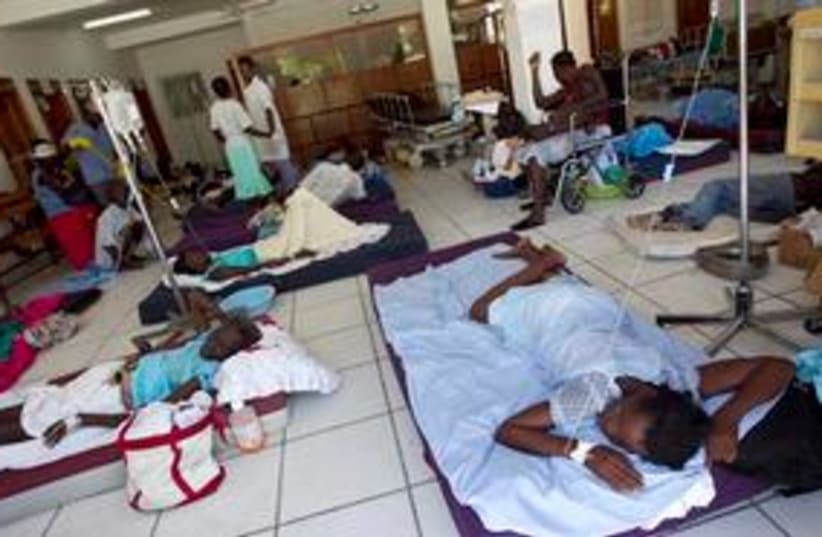 311_haiti cholera outbreak (photo credit: ASSOCIATED PRESS)