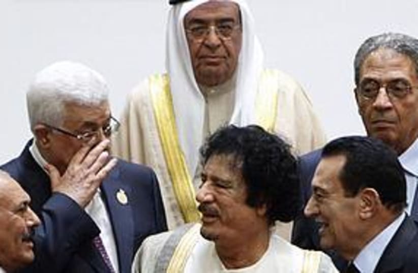 arab leaders together (photo credit: Associated Press)