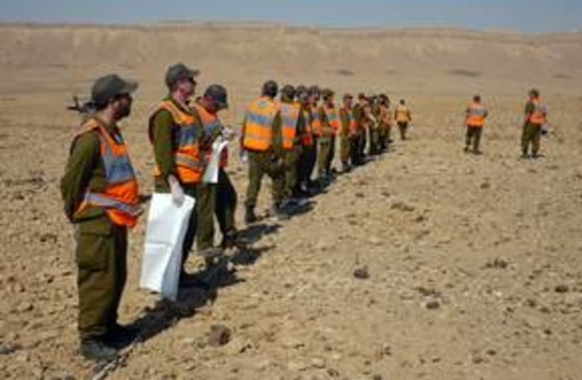 Negev Jet Crash Site 311 (photo credit: IDF Spokesperson)