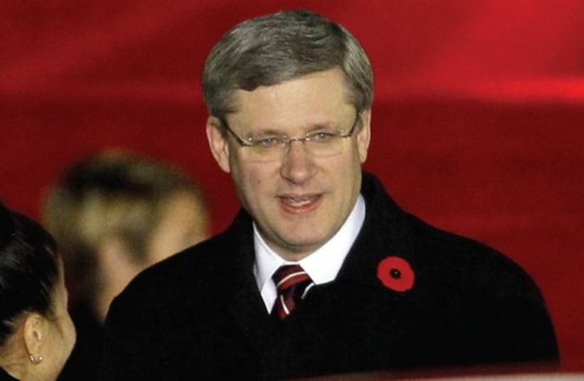 Stephen Harper Canadian PM (photo credit: ASSOCIATED PRESS)