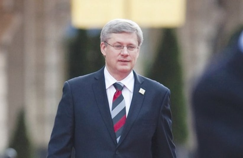 Canada PM Harper (photo credit: AP)