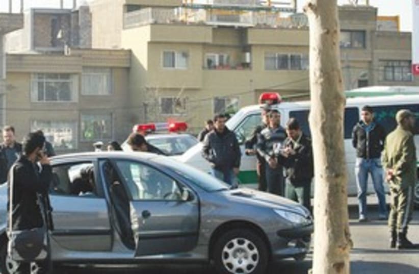 Iran professor car bomb 311 AP (photo credit: AP)