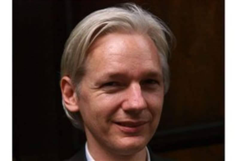 Wikileaks Julian Assange 311 AP (photo credit: AP)