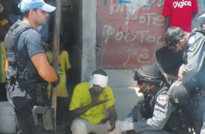 haiti sick 311 (photo credit: Israel Police)