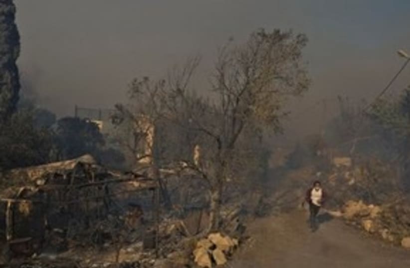 Ein Hod Fire 311 (photo credit: Associated Press)