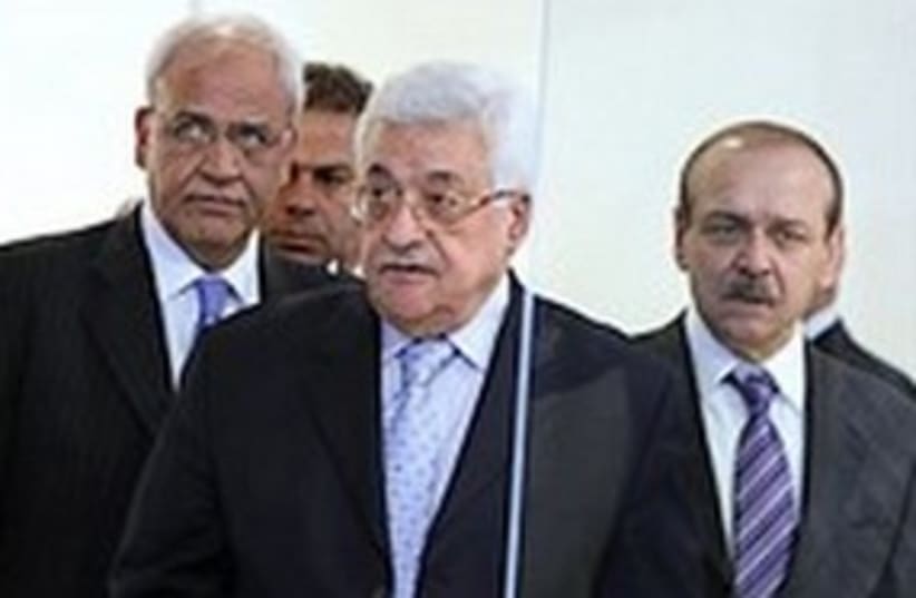 311_ Abed Rabbo, Abbas and Erekat (photo credit: ASSOCIATED PRESS)