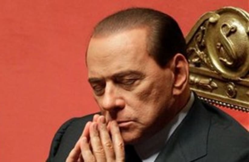311_Silvio Berlusconi (photo credit: ASSOCIATED PRESS)