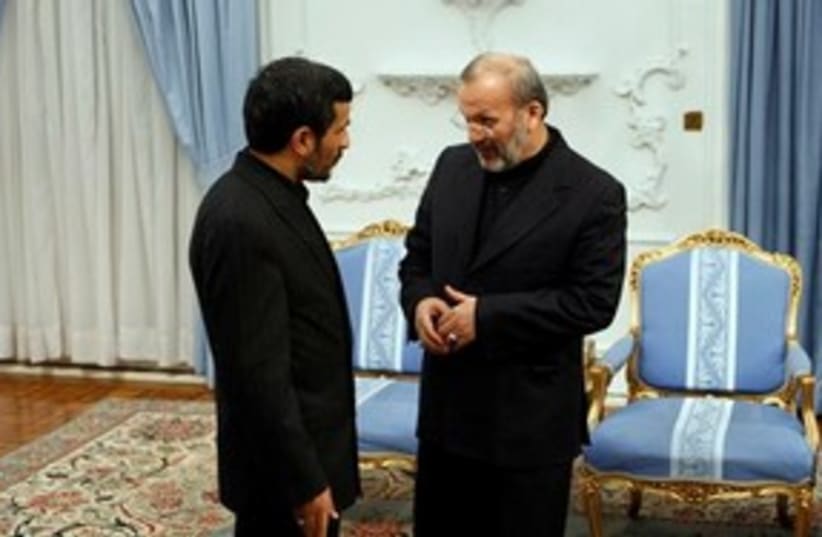 Ahmadinejad Mottaki 311 (photo credit: Associated Press)