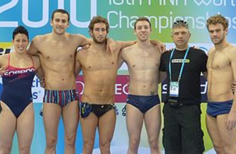 Israel swimming team (photo credit: Israel Swimming Association))