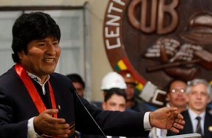 Bolivia President Evo Morales (photo credit: AP Photo/Juan Karita)
