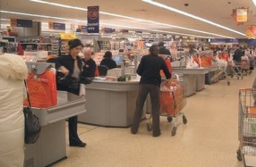 Supermarket shopping 311 AP (photo credit: AP)