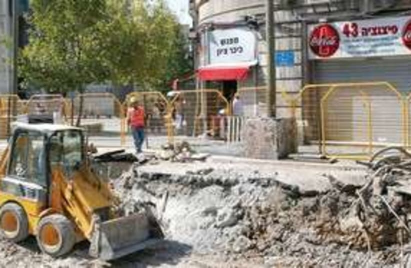 jaffa road construction 311 (photo credit: Ariel Jerozolimski)