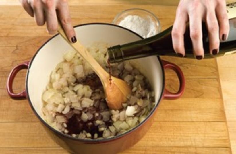 Introduce wine into your home cooking 311 (photo credit: MCT)