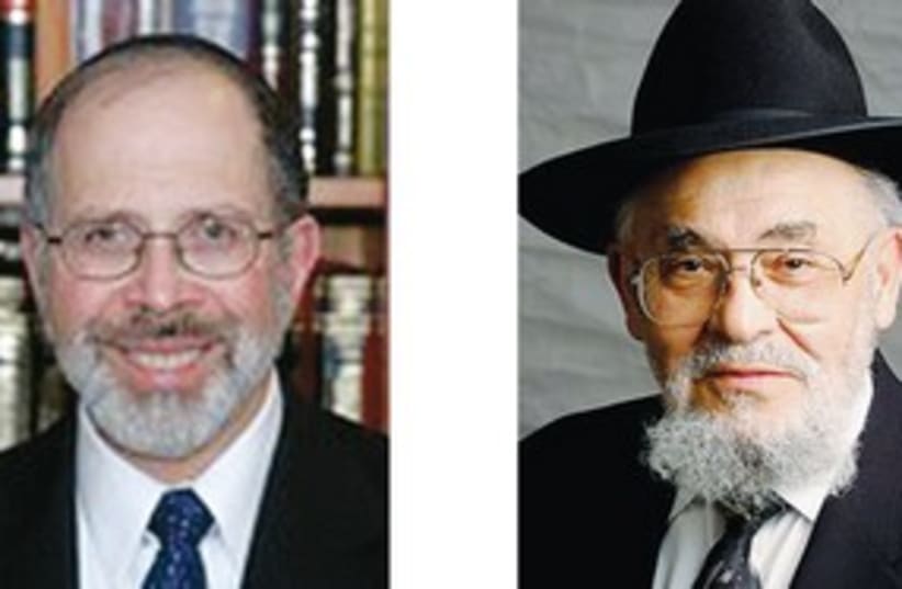 RABBI SHMUEL Goldin & Rabbi Dr. Moshe D. Tendler 311 (photo credit: Courtesy)