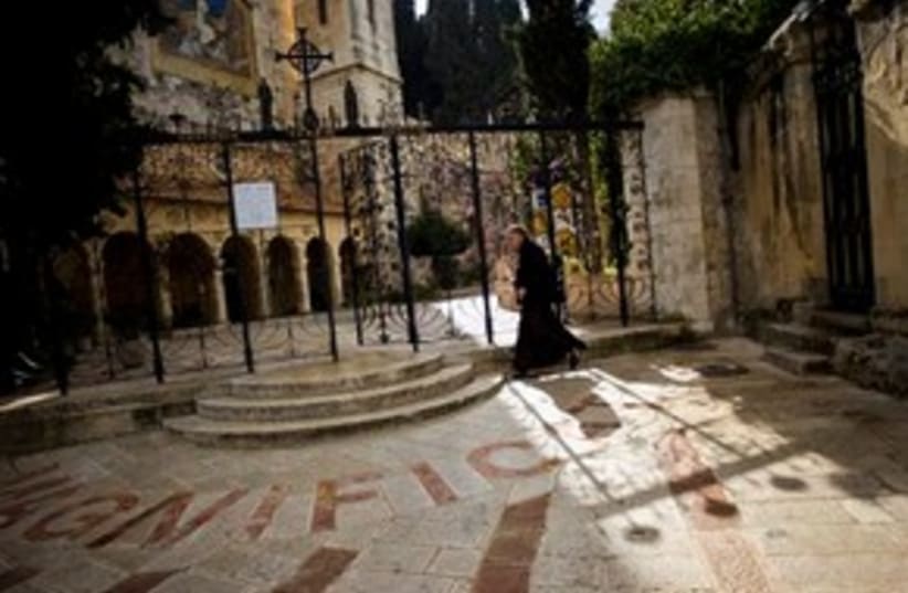 Visitation Church in Jerusalem’s Ein Kerem quarter 311 (photo credit: Bernat Armangue/AP)