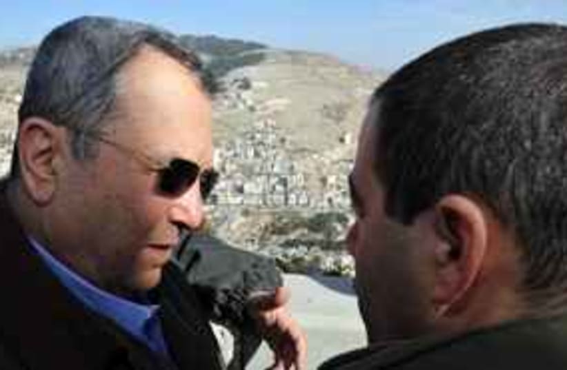 Barak visits Nablus 311 (photo credit: Ariel Harmoni/ Defense Ministry)