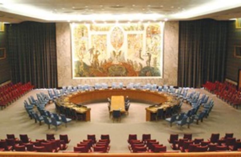 United Nations Security Council chamber 311 (photo credit: Patrick Gruban/WikiCommons)