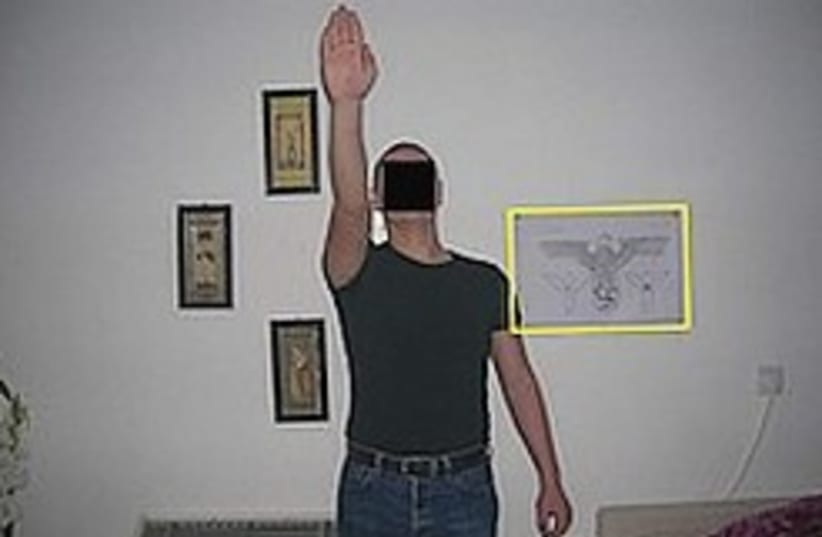 Hitler salute 248.88 (photo credit: Israel Police)